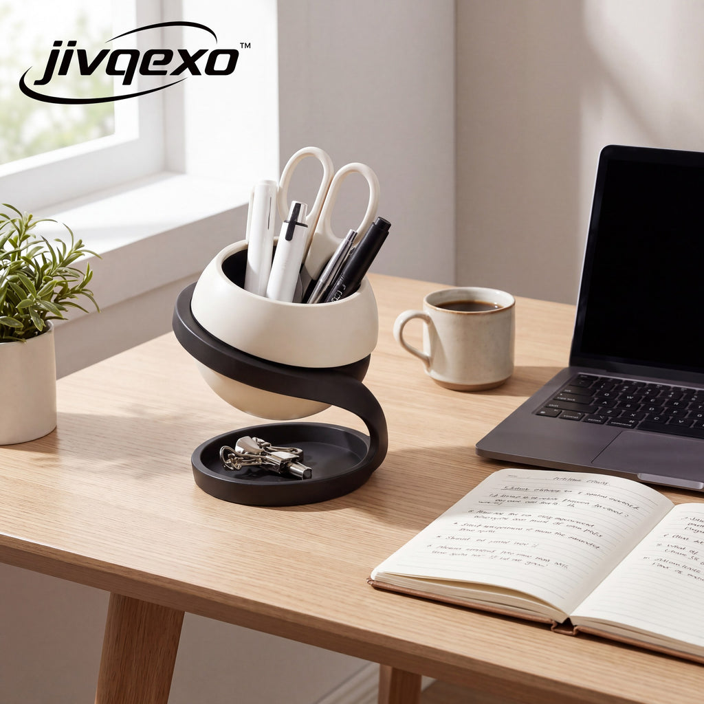 𝒋𝒊𝒗𝒒𝒆𝒙𝒐™ Orbit Pen Holder — product detail and lifestyle view 1