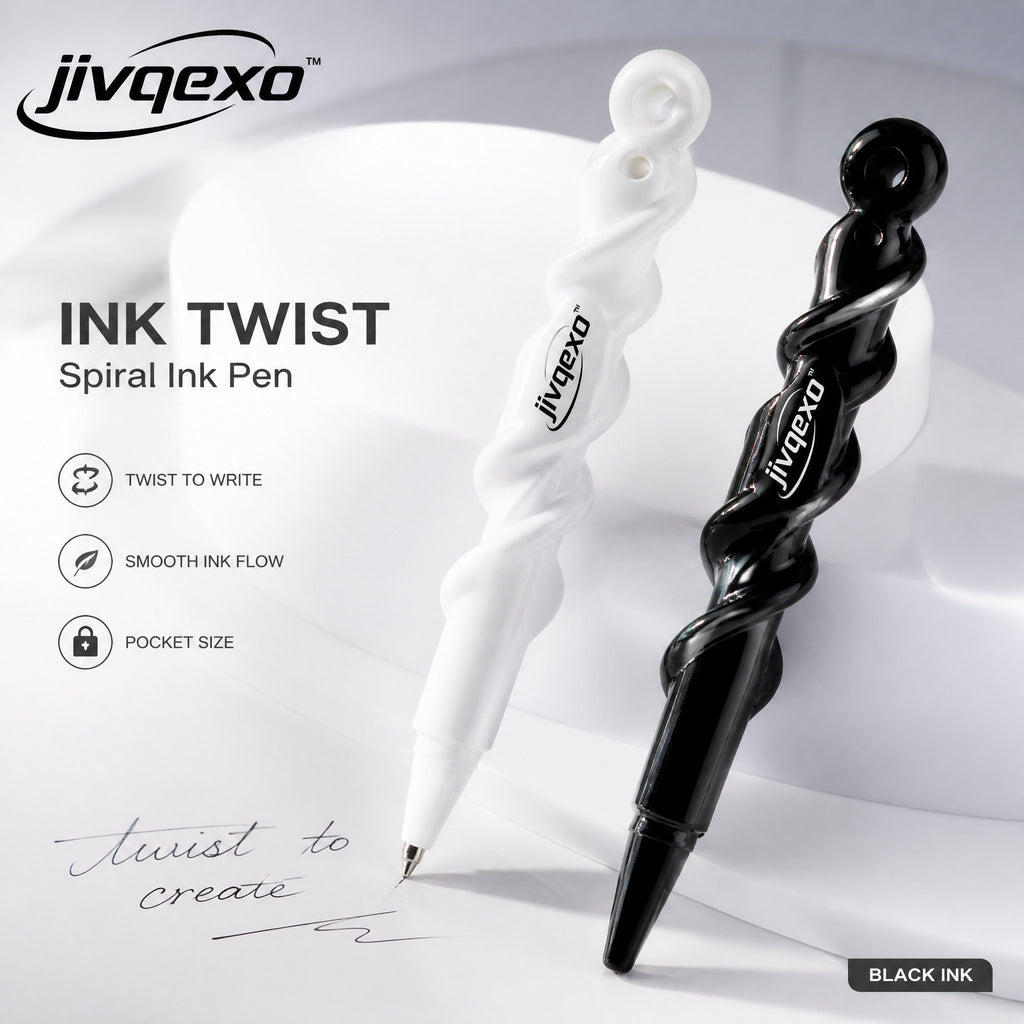 𝒋𝒊𝒗𝒒𝒆𝒙𝒐™ Ink Twist Pen Set — product detail and lifestyle view 1