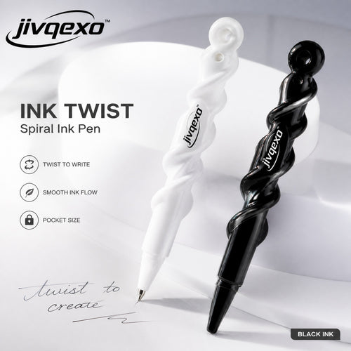 𝒋𝒊𝒗𝒒𝒆𝒙𝒐™ Ink Twist Pen Set — product detail and lifestyle view 1