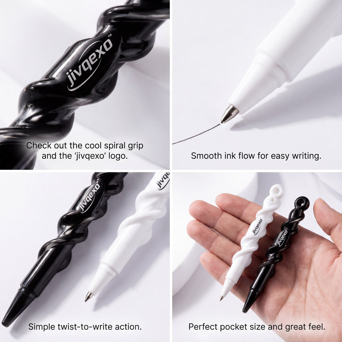 𝒋𝒊𝒗𝒒𝒆𝒙𝒐™ Ink Twist Pen Set — product detail and lifestyle view 3