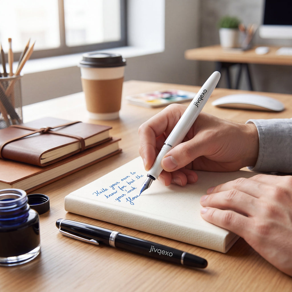 𝒋𝒊𝒗𝒒𝒆𝒙𝒐™ Ink Twist Pen Set — product detail and lifestyle view 4